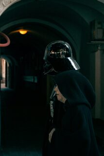 Darth Vader Walks Through A Dark Arched Passage – Free 4K HD Download