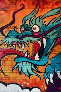 Eye Catching Dragon Mural Art In Coeur D Alene Idaho Showcasing Vibrant Graffiti Style – Free 4K HD Download