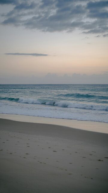 Soothing Morning Beach Scene