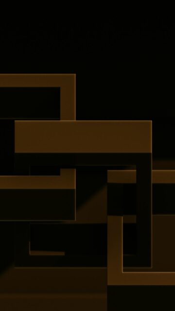Geometric Patterns on Black Background