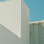 Geometric Architecture Against A Clear Blue Sky