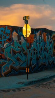 Vice City Sunset Street Art