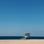 Sandy Beach Lifeguard Tower Wallpaper