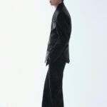 Elegant Man in Black Suit