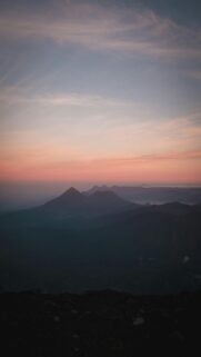 Mountain Sunrise Silhouette