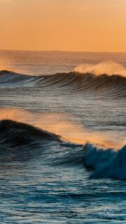 Soothing Ocean Sunset Wallpaper