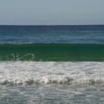 Serenene Ocean Waves on Sunny Day