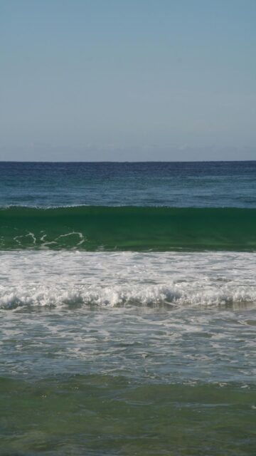 Serenene Ocean Waves on Sunny Day