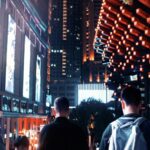 Brightly Lit City Nightlife
