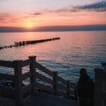 Sunset Over The Calm Ocean
