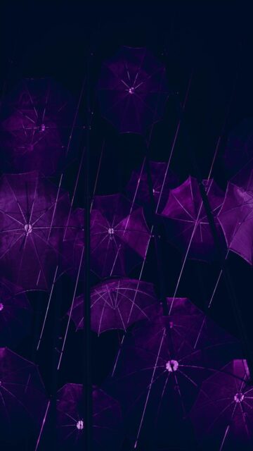 Rainy Day Inspiration: Purple Umbrellas