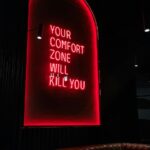 Escape Your Comfort Zone with This Neon Wallpaper