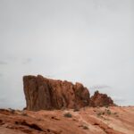 Red Rock Formations Under A Cloudy Sky