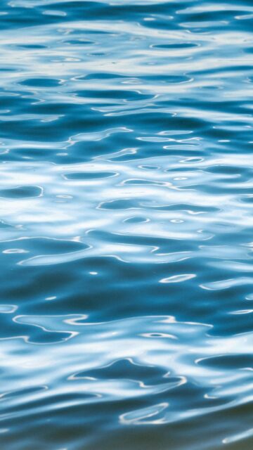 Rippling Blue Water Surface with Light Reflections