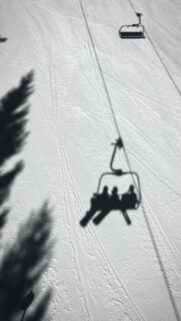 Ski Lift Shadows – Skiing Adventure