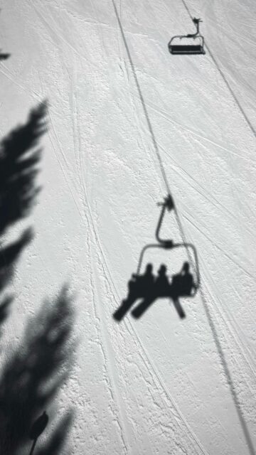 Ski Lift Shadows - Skiing Adventure