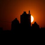 Vibrant Sunset Silhouette