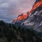 snow-capped-mountain-landscape-sunset
