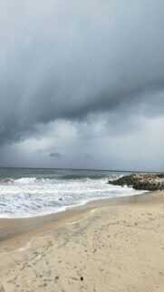 Stormy Skies Over Sandy Shores