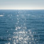 Oceanic Bliss: Sparkling Waves on Deep Blue Sea