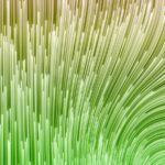 Swirling Lines Of Vibrant Green And Red Hues