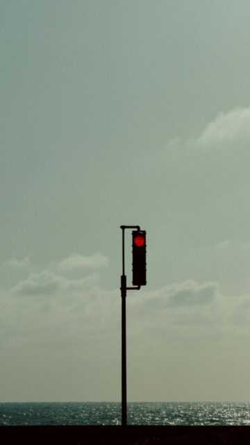 Oceanside Red Traffic Light