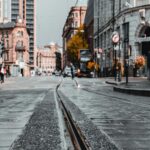 Wet City Street Scene