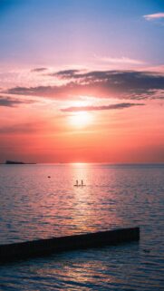 Paddleboarding Sunset Bliss