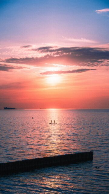 Paddleboarding Sunset Bliss