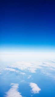 Vast Blue Sky Above White Clouds