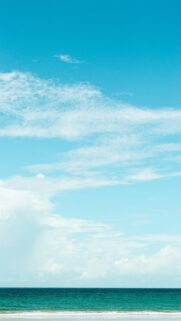 Scenic Ocean View with Vast Blue Sky