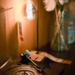 Vintage Record Player With A Glowing Lamp - Perfect Mobile Wallpaper