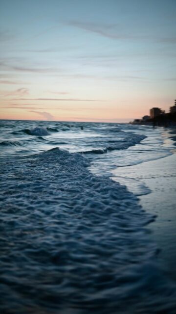 Serene Sunset Beach Scene