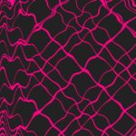 Wavy Pink Grid Pattern on Dark Background Wallpaper