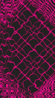 Wavy Pink Grid Pattern on Dark Background Wallpaper