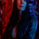 Leather Jacket Woman with Arms Crossed