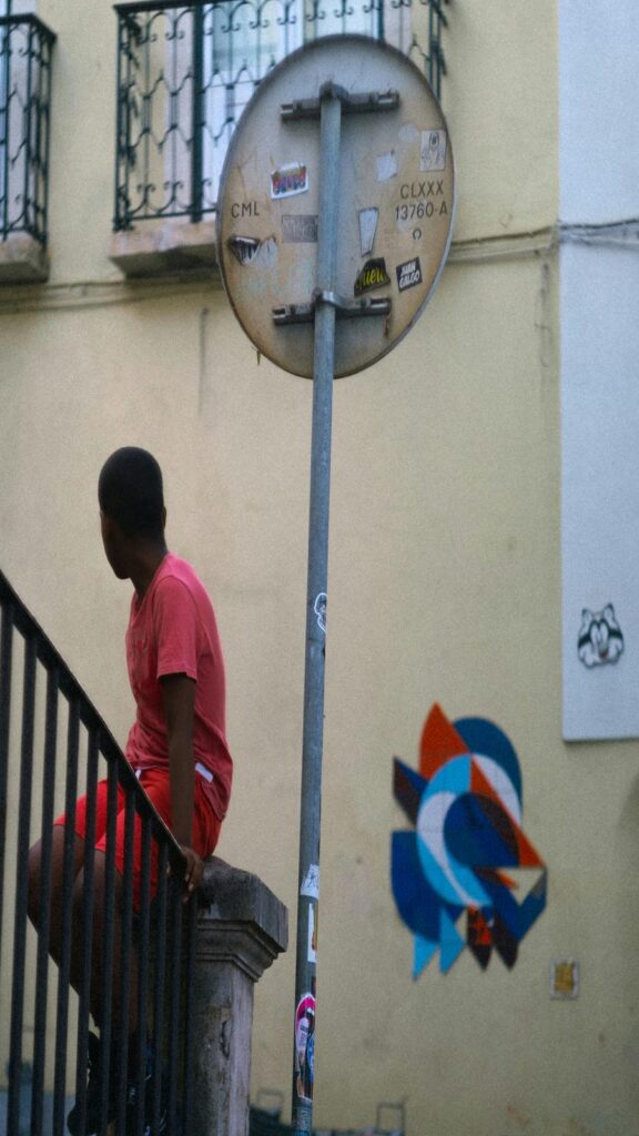 Urban Vibes - Red Shorts by Street Art