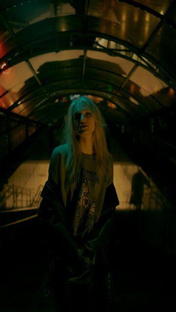 Blond Hair in Tunnel Mood