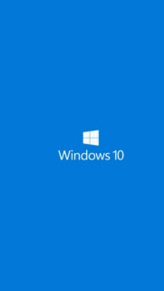 Minimalist Windows 10 Official Blue Logo Mobile Wallpaper