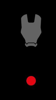 Minimalist Iron Man Helmet Icon Wallpaper for Mobile Screens