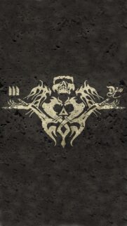 Diablo 4 Dark Gothic Emblem Mobile Wallpaper in High Resolution