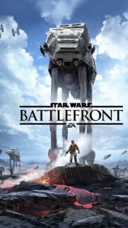Epic Star Wars Battlefront AT-AT Walker Landscape Mobile Wallpaper