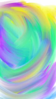 Vibrant Neon Swirls Abstract Oil Painting Mobile Wallpaper