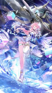 Stunning Anime Idol with Futuristic Mech Wallpaper – High Definition Digital Art