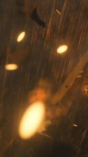 Abstract Golden Rain and Cinematic Light Bokeh Mobile Wallpaper