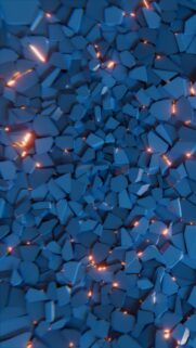 Stunning Abstract Blue Shattered Glass 3D Wallpaper for Mobile