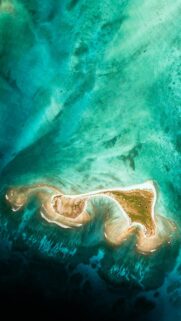 Breathtaking Aerial Tropical Island Paradise Mobile Wallpaper