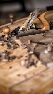 Professional Woodworking Hand Plane Wallpaper for Carpentry Enthusiasts