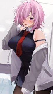 Cute Mash Kyrielight Fate Grand Order Anime Girl Wallpaper 4K