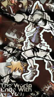 The World Ends With You Aesthetic Anime Collage Mobile Wallpaper